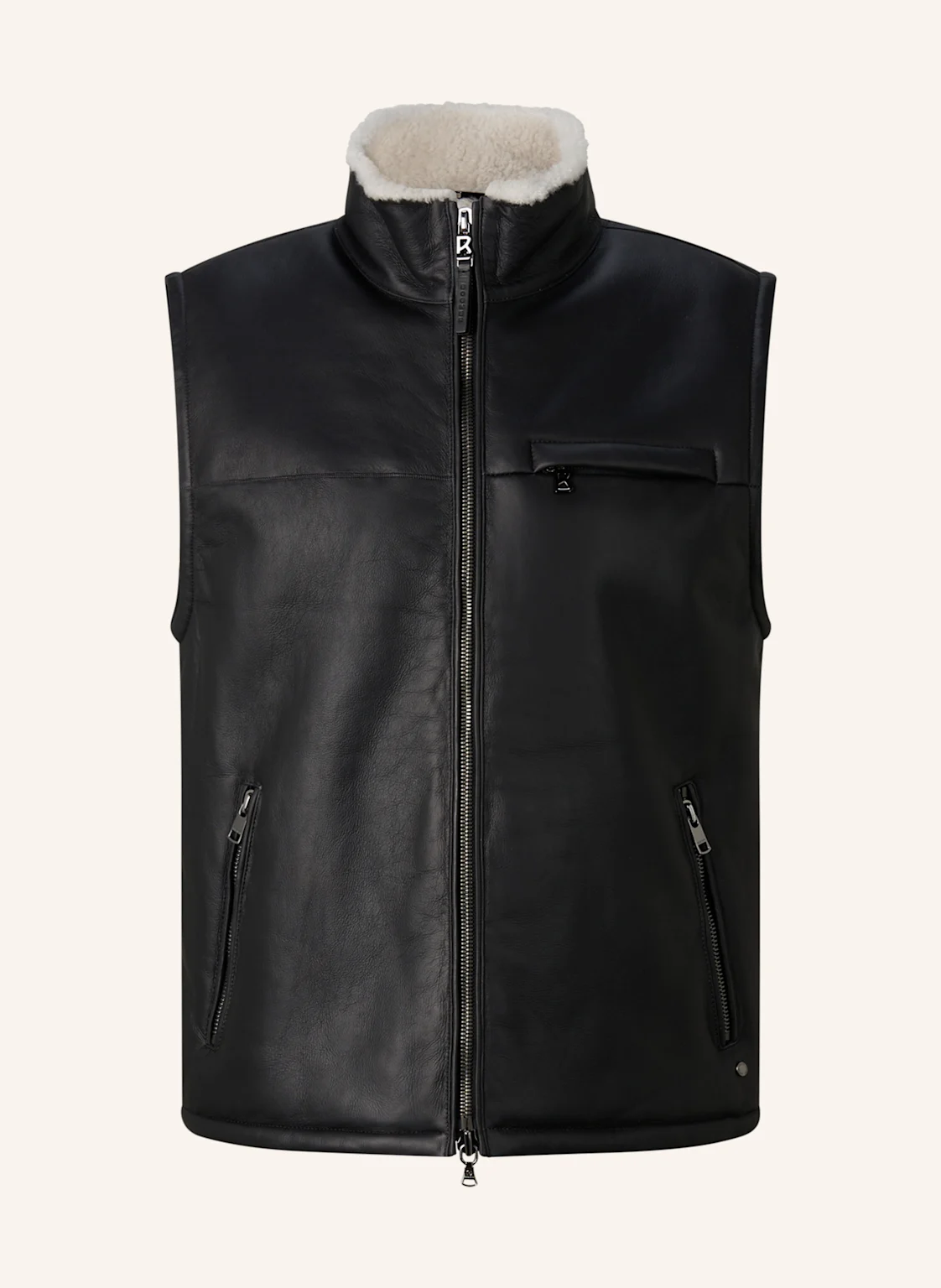 BOGNER Lammfell-Weste Rosso