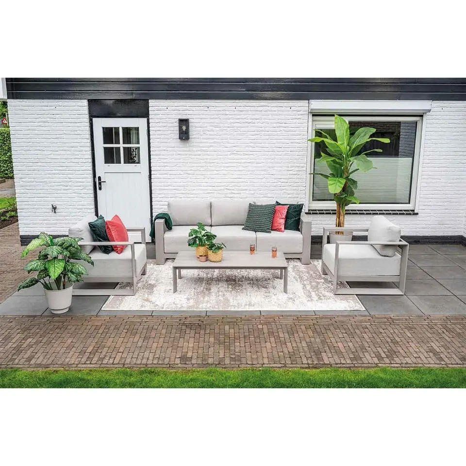 Garden Impressions Malakka loungeset 4-delig taupe