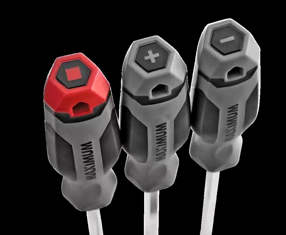 Maximum 6-pc Screwdriver Set with S2 Steel and Hex Blades
