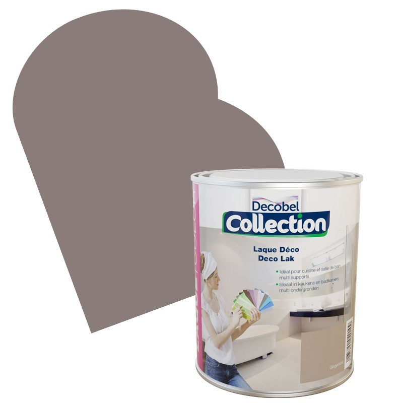 Laque Déco Petit Gris satinée 0,75 L DECOBEL