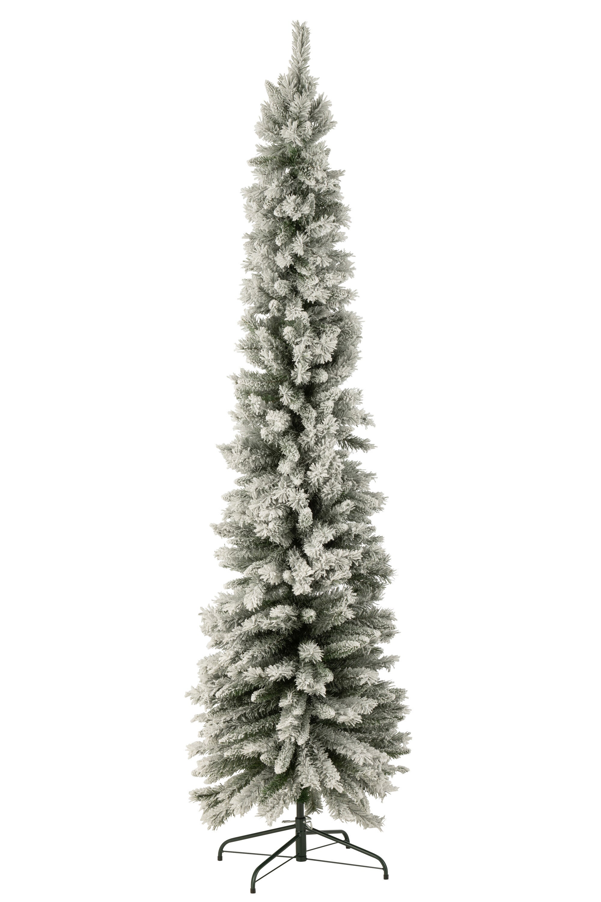 J-Line kerstboom Model Besneeuwd - kunststof - groen - large - 240 cm hoog