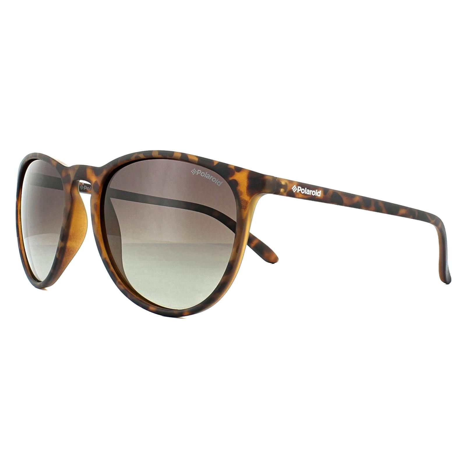 Polaroid Cat Eye Havana Brown Gradient Polarized Sunglasses