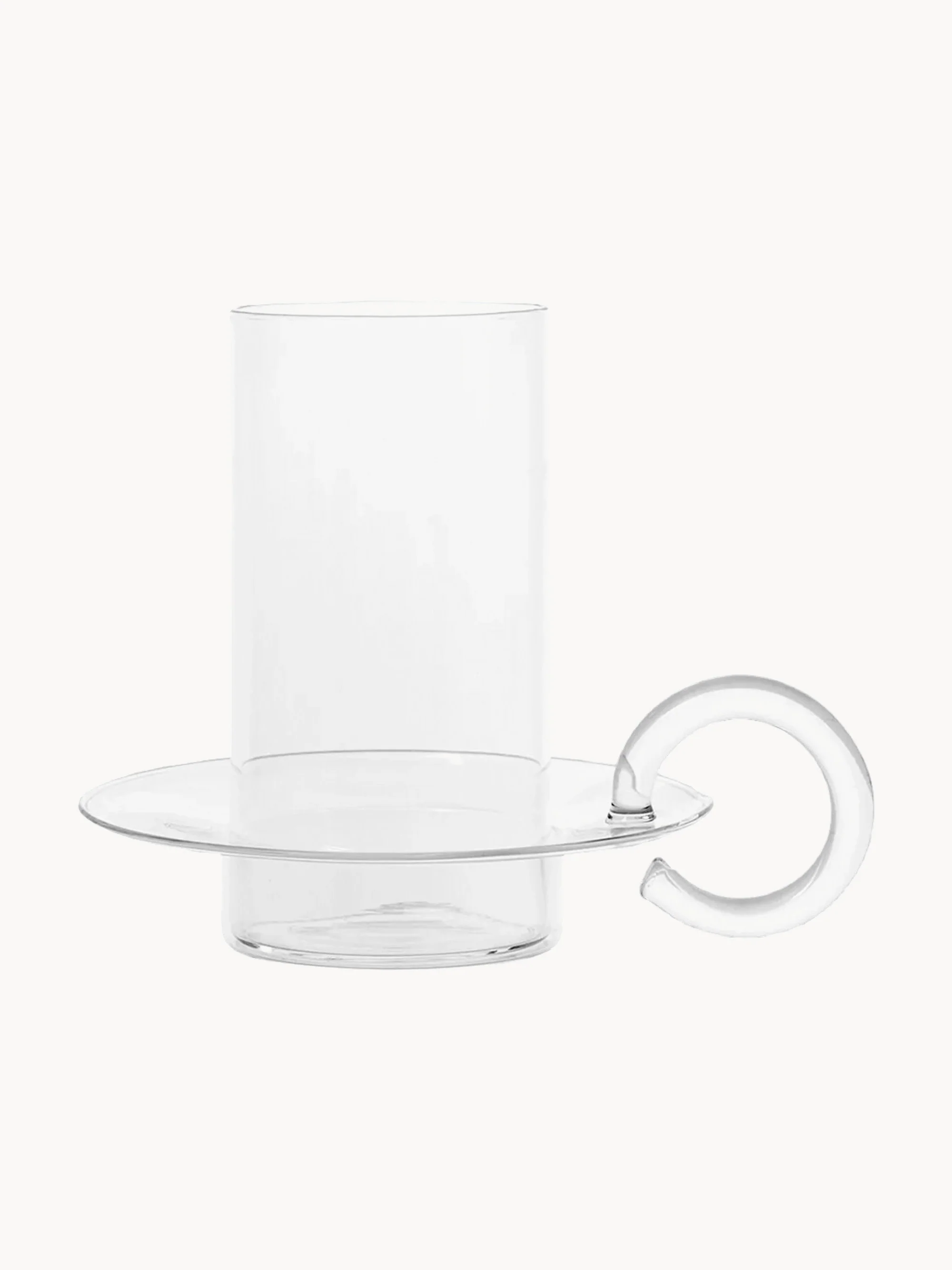 Mundgeblasener Glas-Kerzenhalter Luce