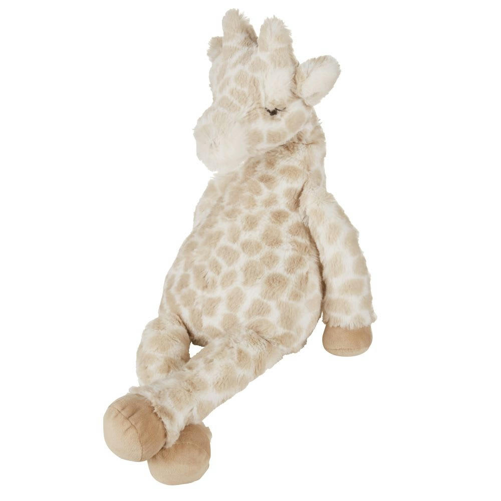 MALWENA - Peluche girafe crème et marron