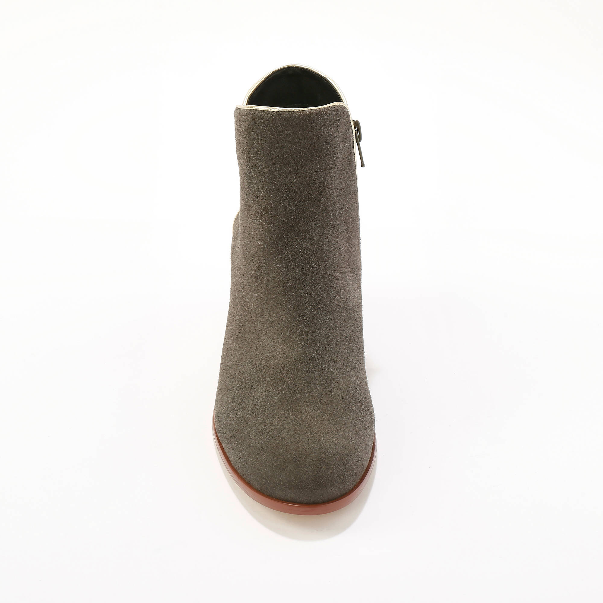 Boots cuir liseré doré