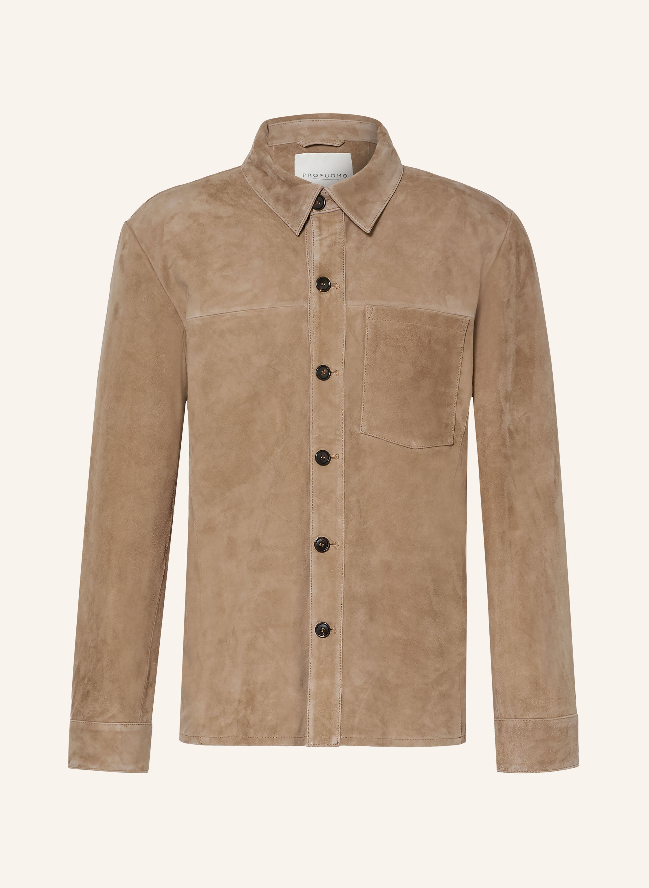 PROFUOMO Overshirt Regular Fit aus Leder