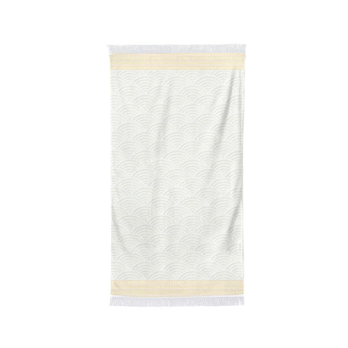 ARTEA - Drap de douche Ecru Jaune d'Or Coton 70x130 cm