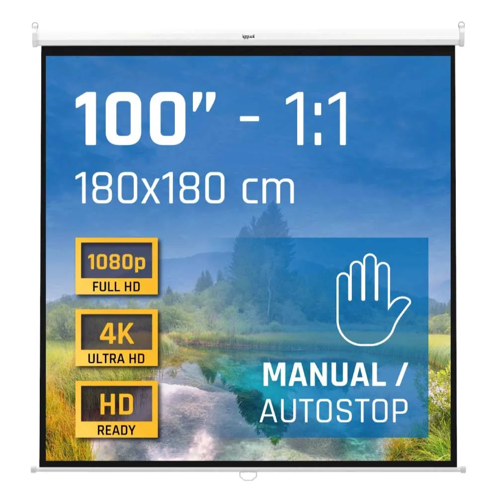 Iggual 4:3 180x180 cm 100´´ Projection Screen