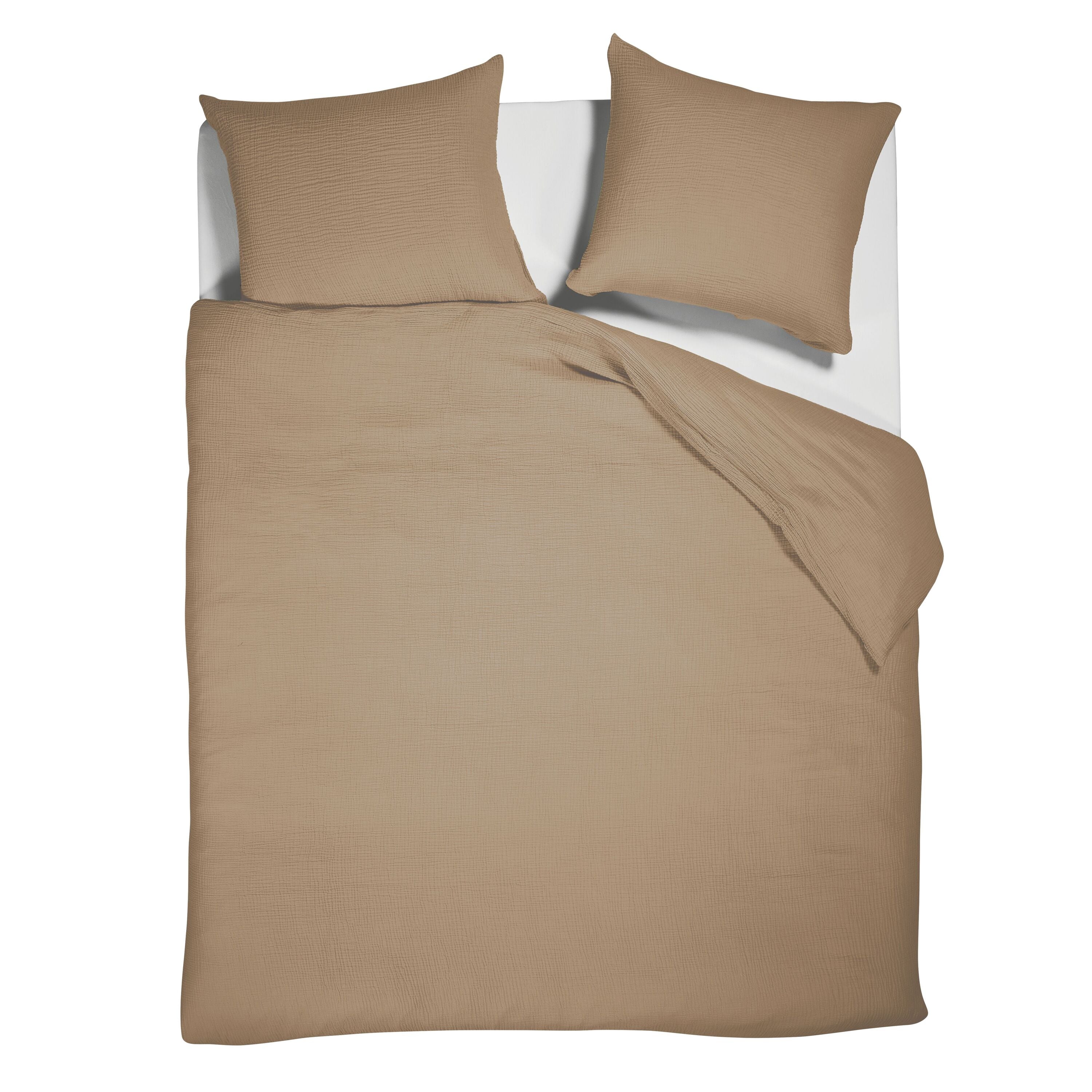 Beddinghouse Mist Licht bruin Dekbedovertrek 200 x 200/220 cm