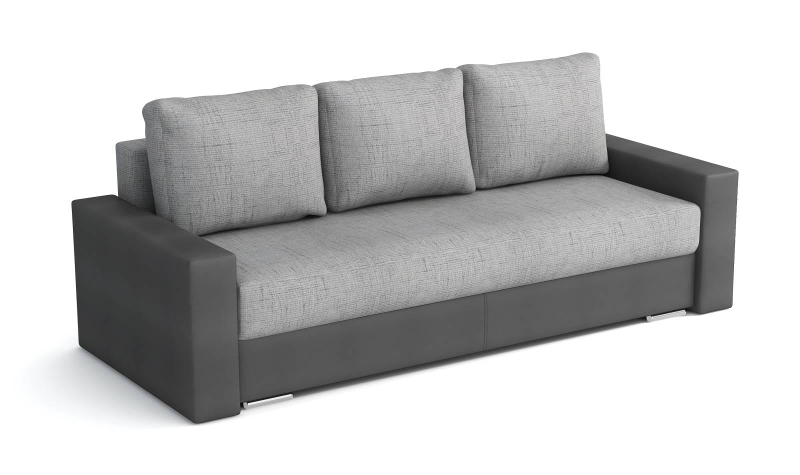 Sofa rozkładana sprężyny bonell Klass Plus Grafit/Srebrny