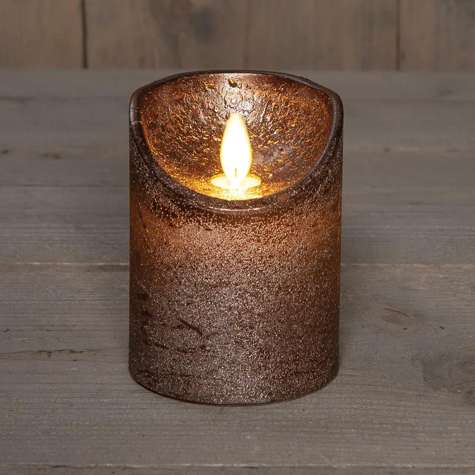 Anna's Collection Stompkaars - LED - brons - H10 cm