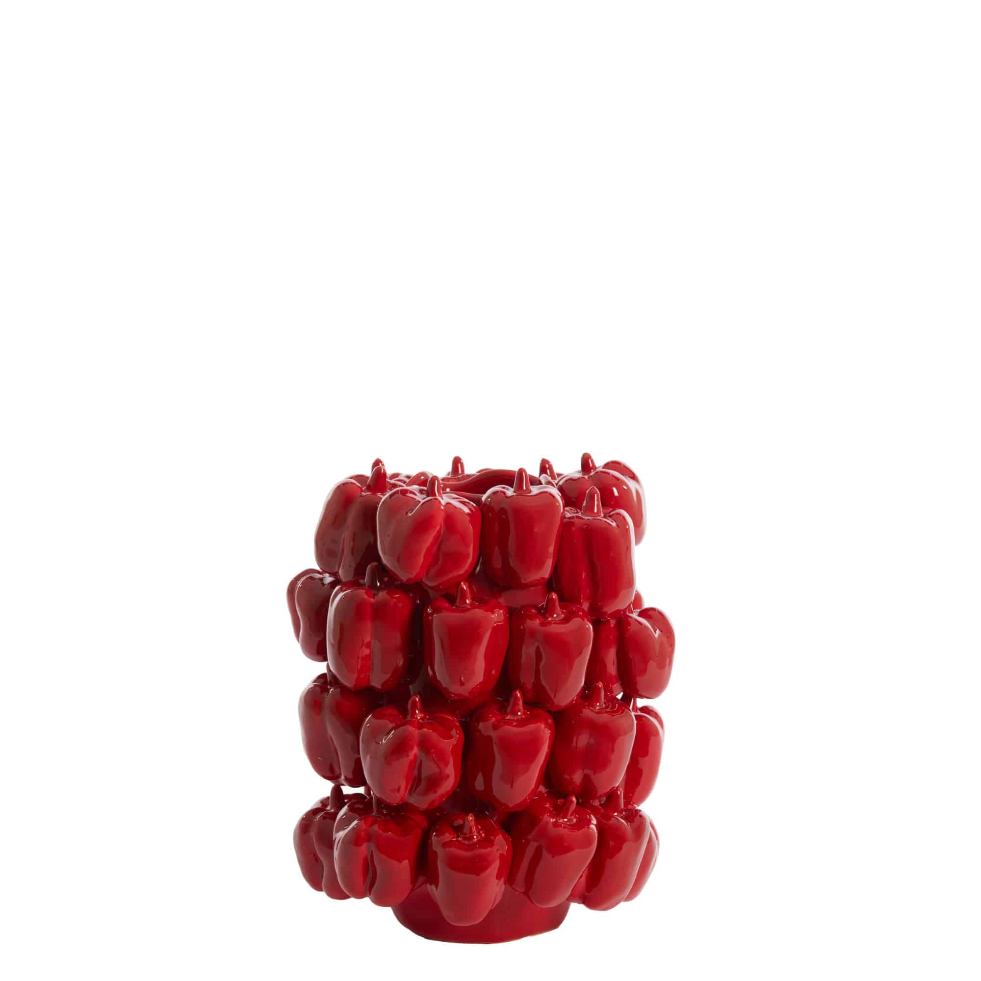 Light & Living vaas Bellpepper - rood - 23.5x23x32.5cm