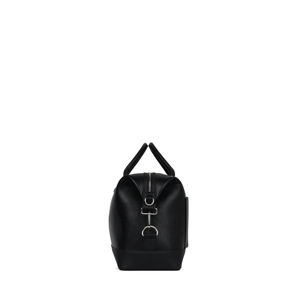 The Mae - Small Black Vegan Leather Travel Bag