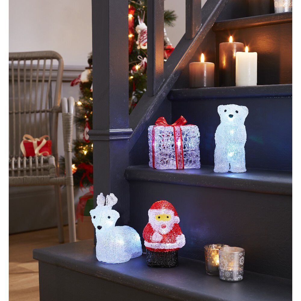 Renne Lumineux 5 Led multicolore H17 cm