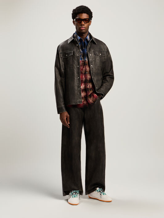 Curved Logo Check Shirt