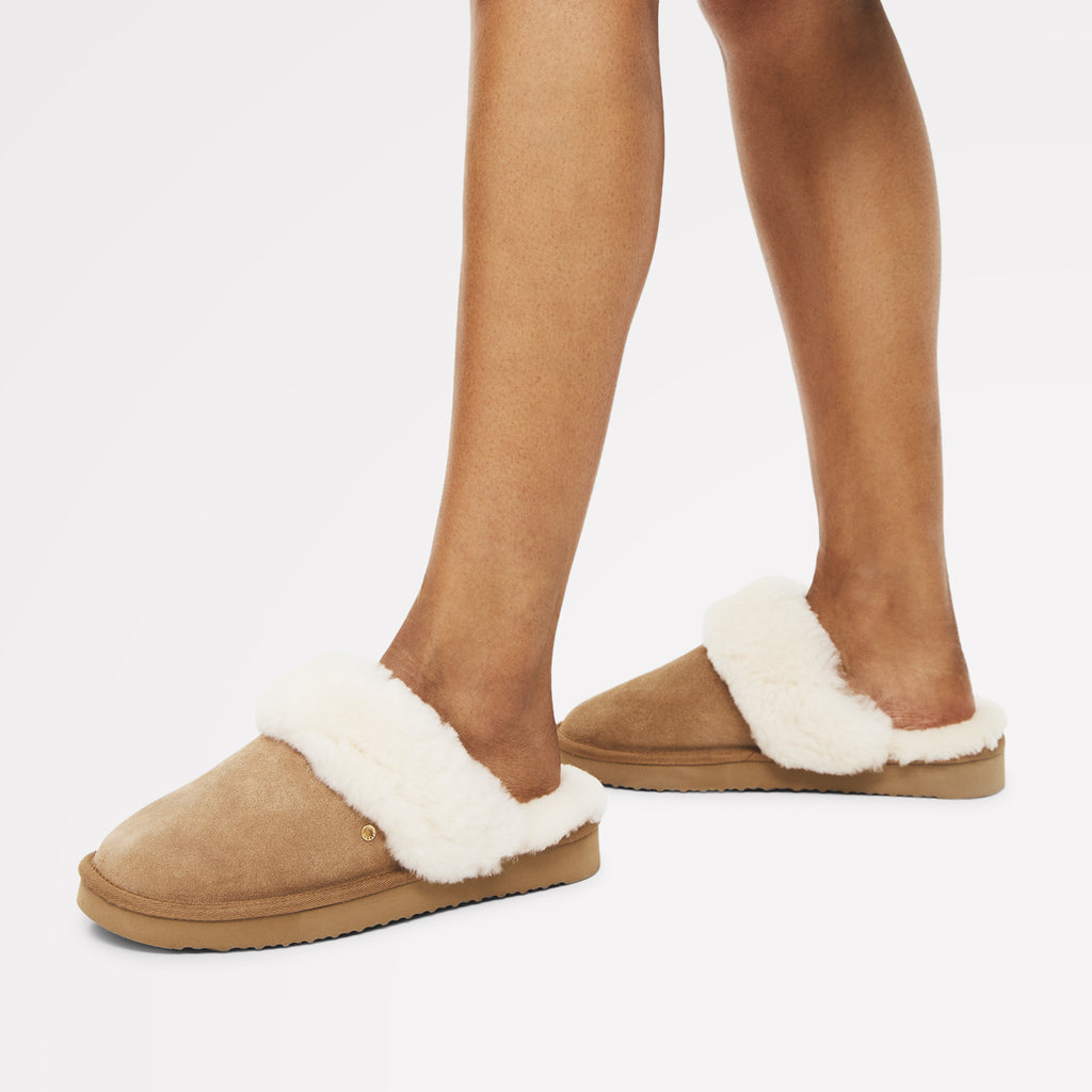 Maple Lane - Classic Shearling Cuff Mule