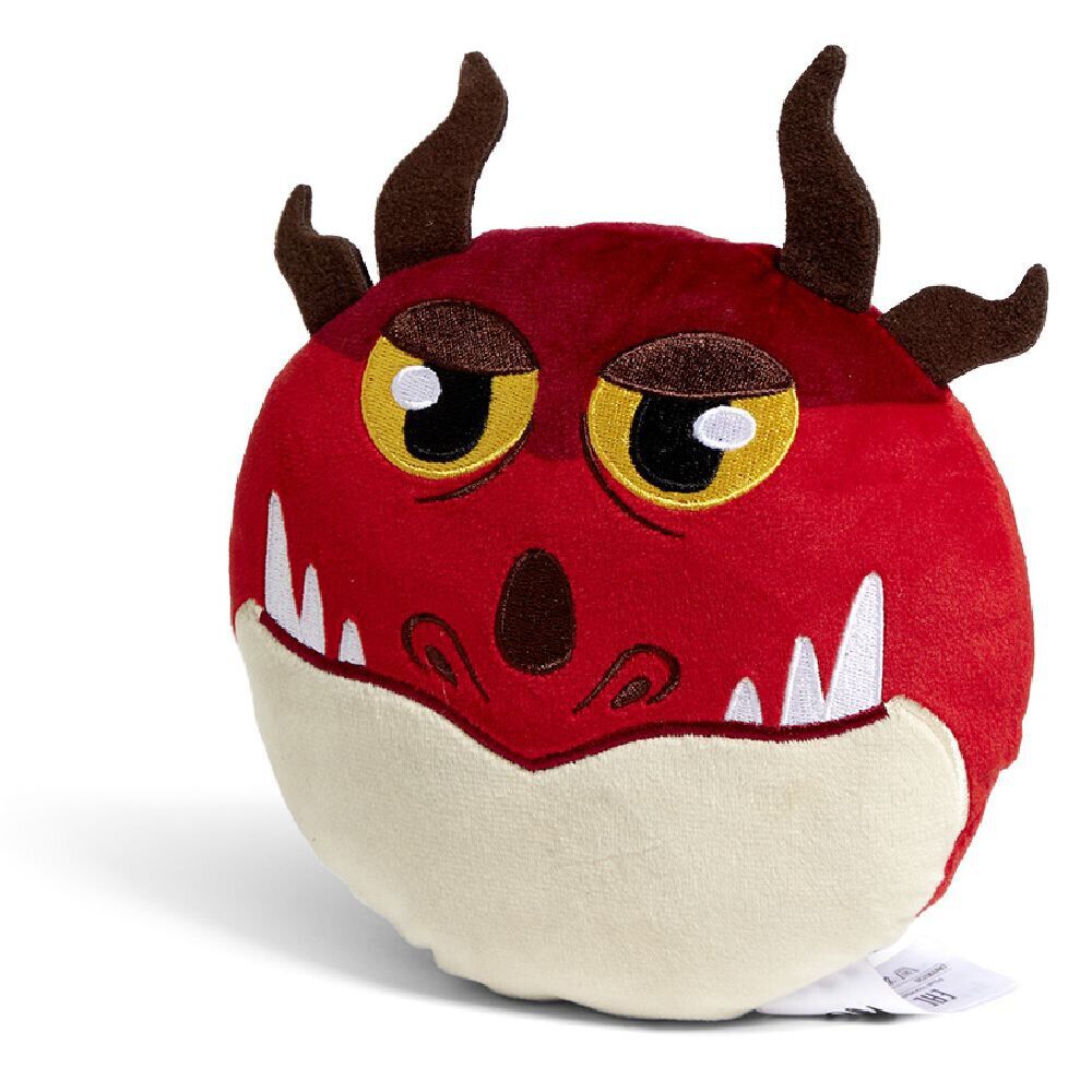 Coussin tête de dragon Ø16cm polyester 8 modèles