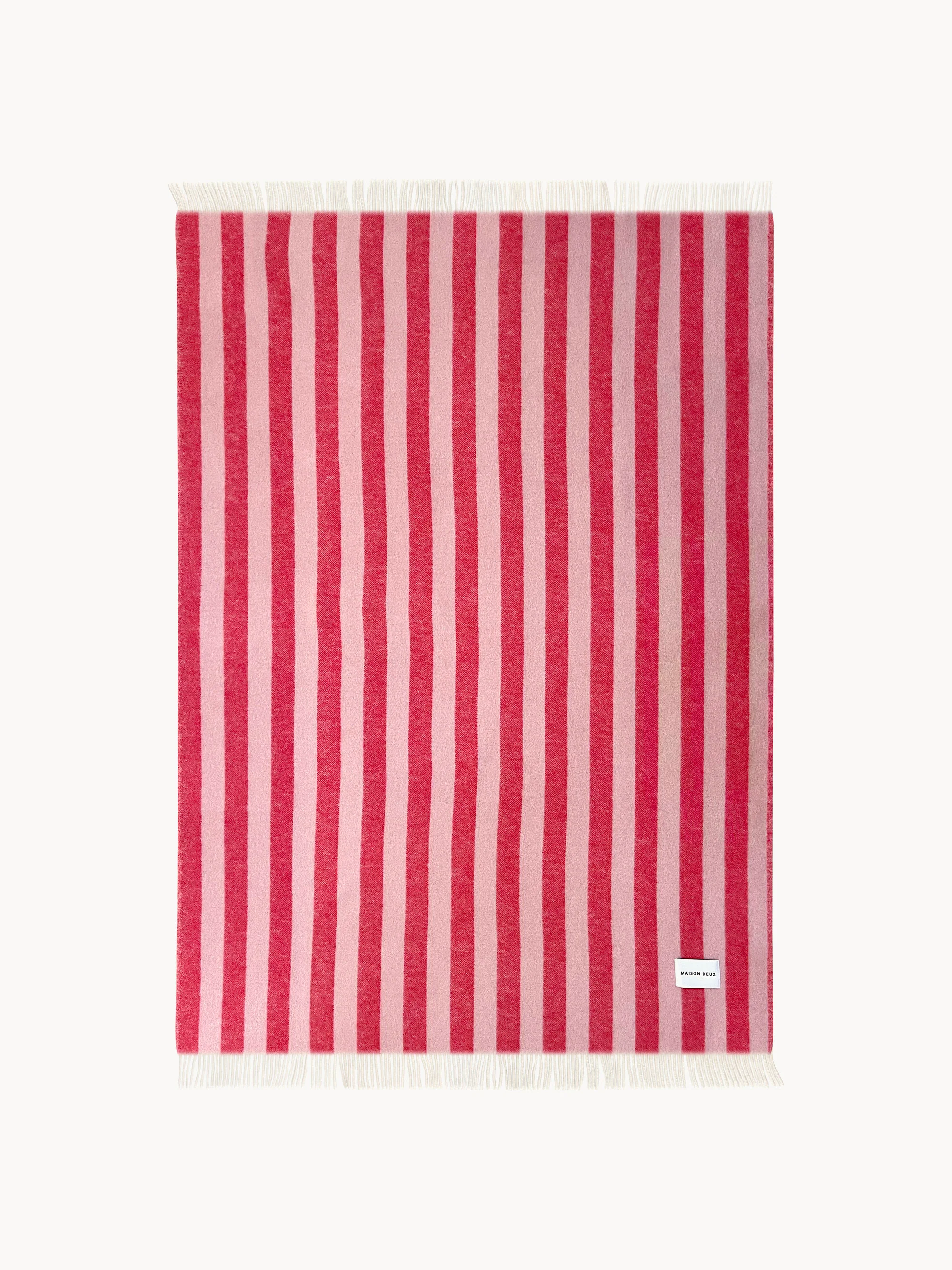 Gestreifte Wolldecke Candy Wrap