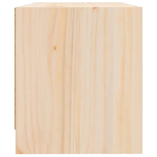 NNEVL Bedside Cabinet 40x31x35.5 cm Solid Wood Pine