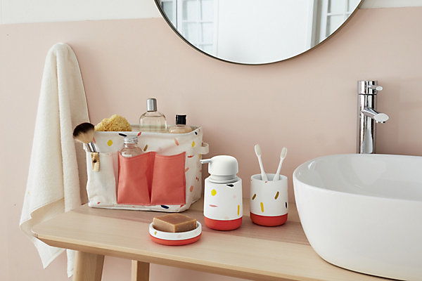 Gobelet de salle de bain imprimé confettis EquipStore