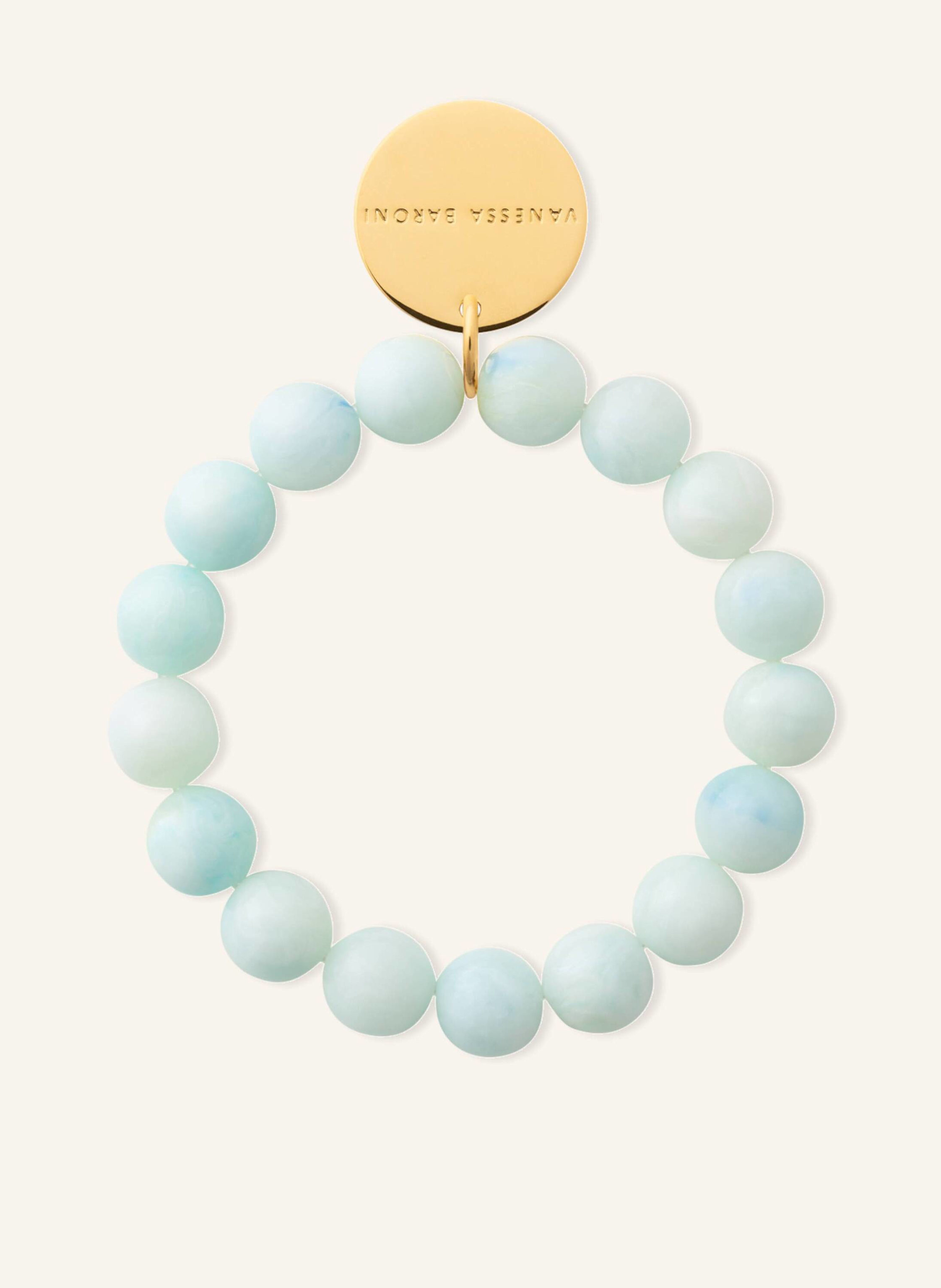 VANESSA BARONI Armbänder MINI BEADS FLEX BRACELET CLOUD MARBLE by GLAMBOU
