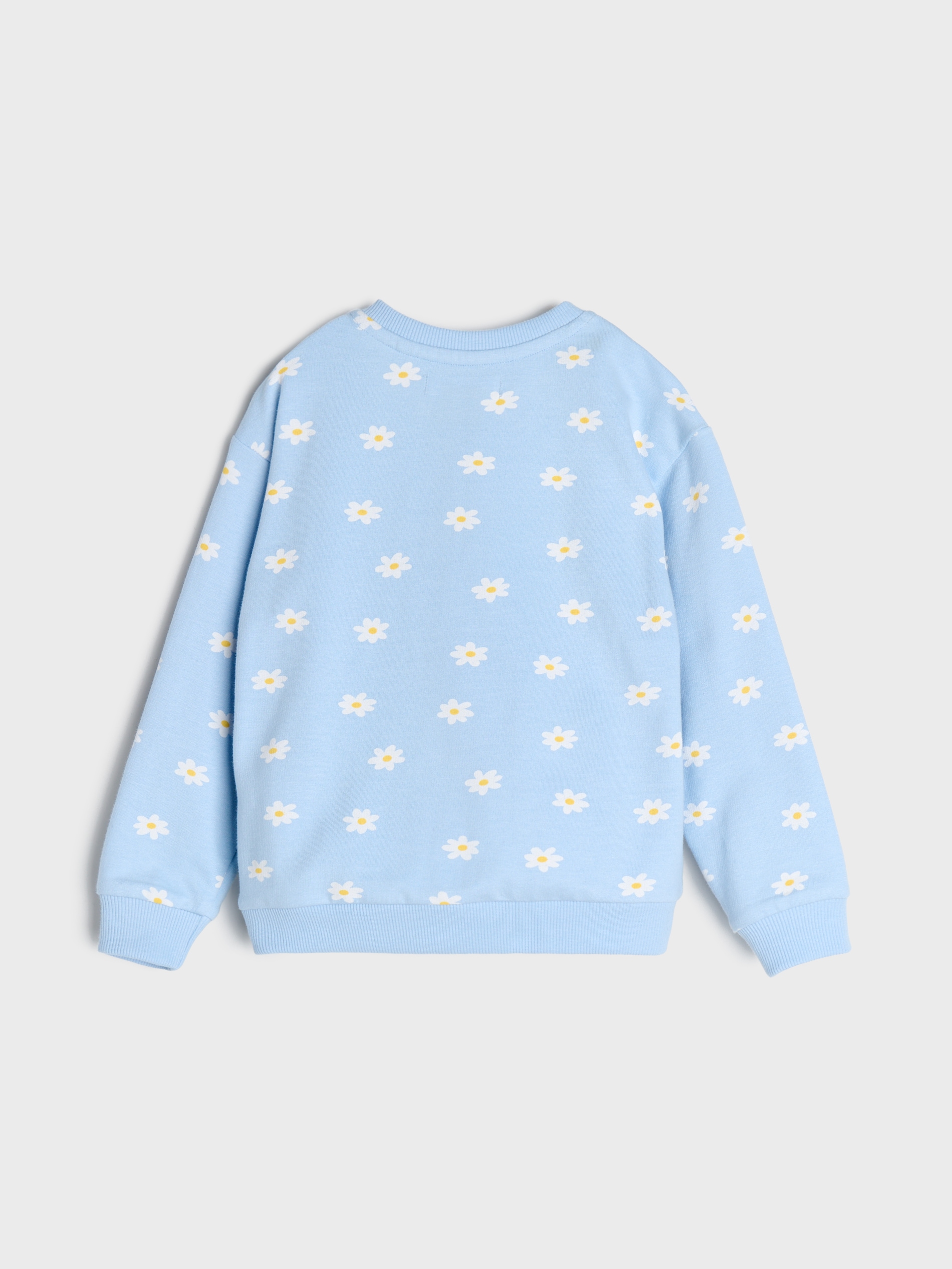 Bawełniana bluza crewneck z nadrukiem Daisy
