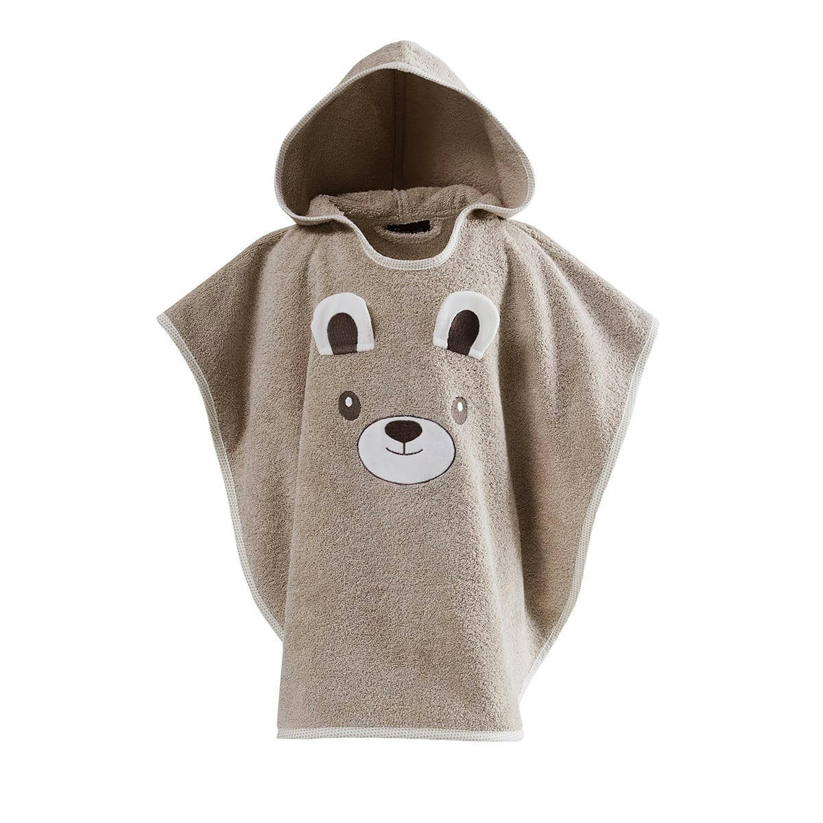 BOBBY L'OURS - Poncho de bain enfant  sable Taille unique (4 - 8 ans)