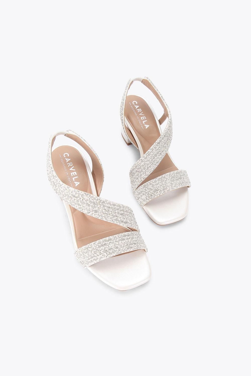 Carvela Gala Block Jewel 60' Fabric Heels
