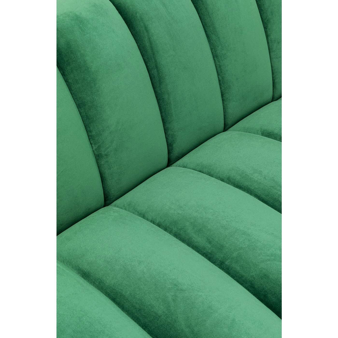 SPECTRA - Canapé 3 places en velours vert