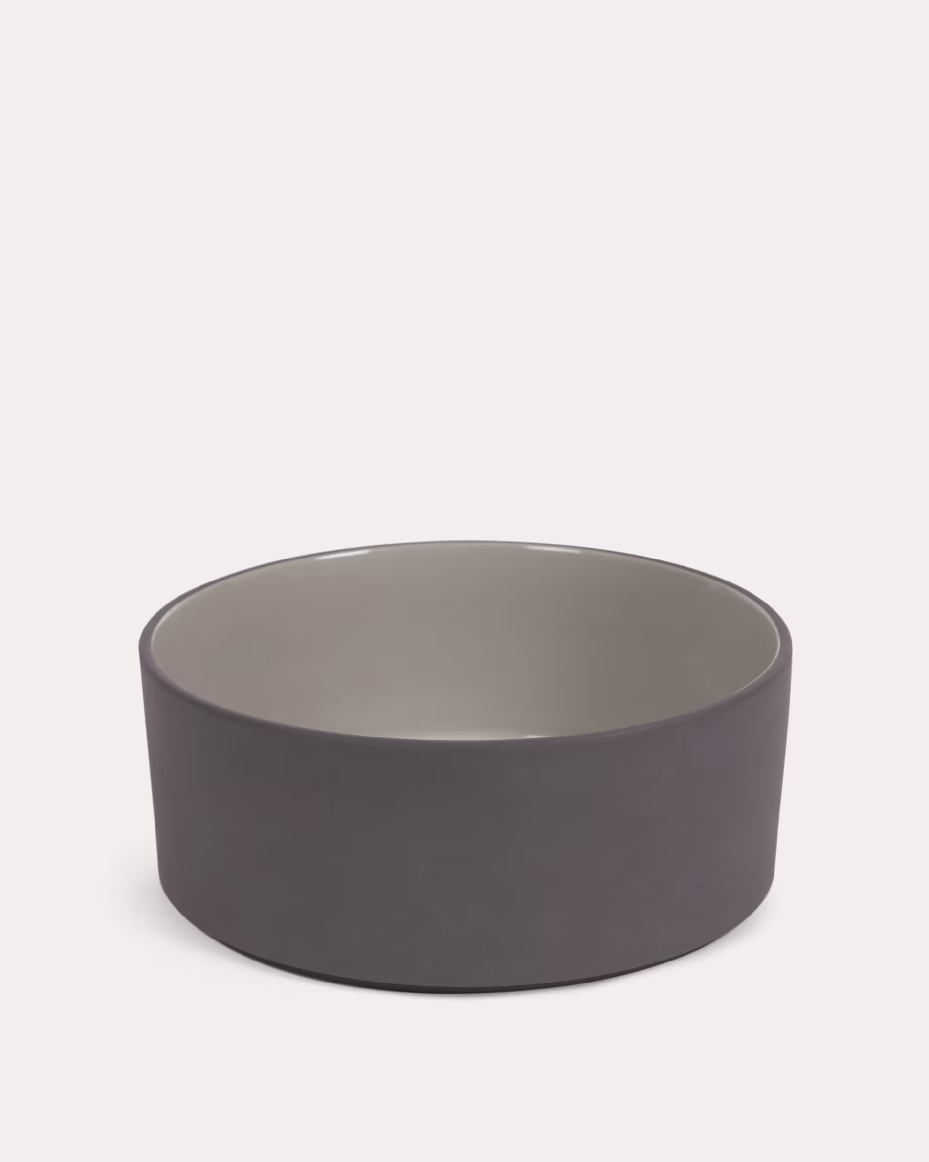 Bol grande Thianela de porcelana gris
