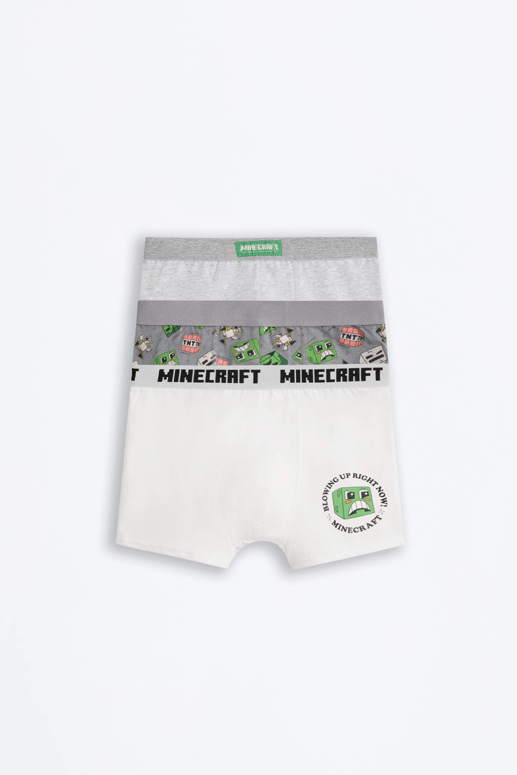Pack 3 calzoncillos bóxers Minecraft