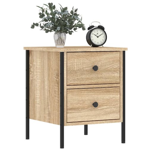 NNEVL Bedside Cabinet Sonoma Oak 40x42x50 cm Engineered Wood