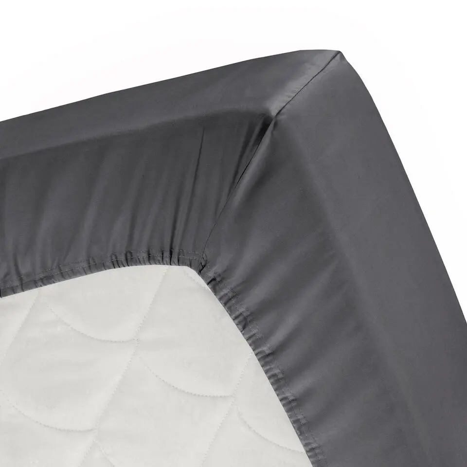 Cinderella Weekend - Hoeslaken (tot 25 cm) - Katoen - 200x200 cm - Anthracite