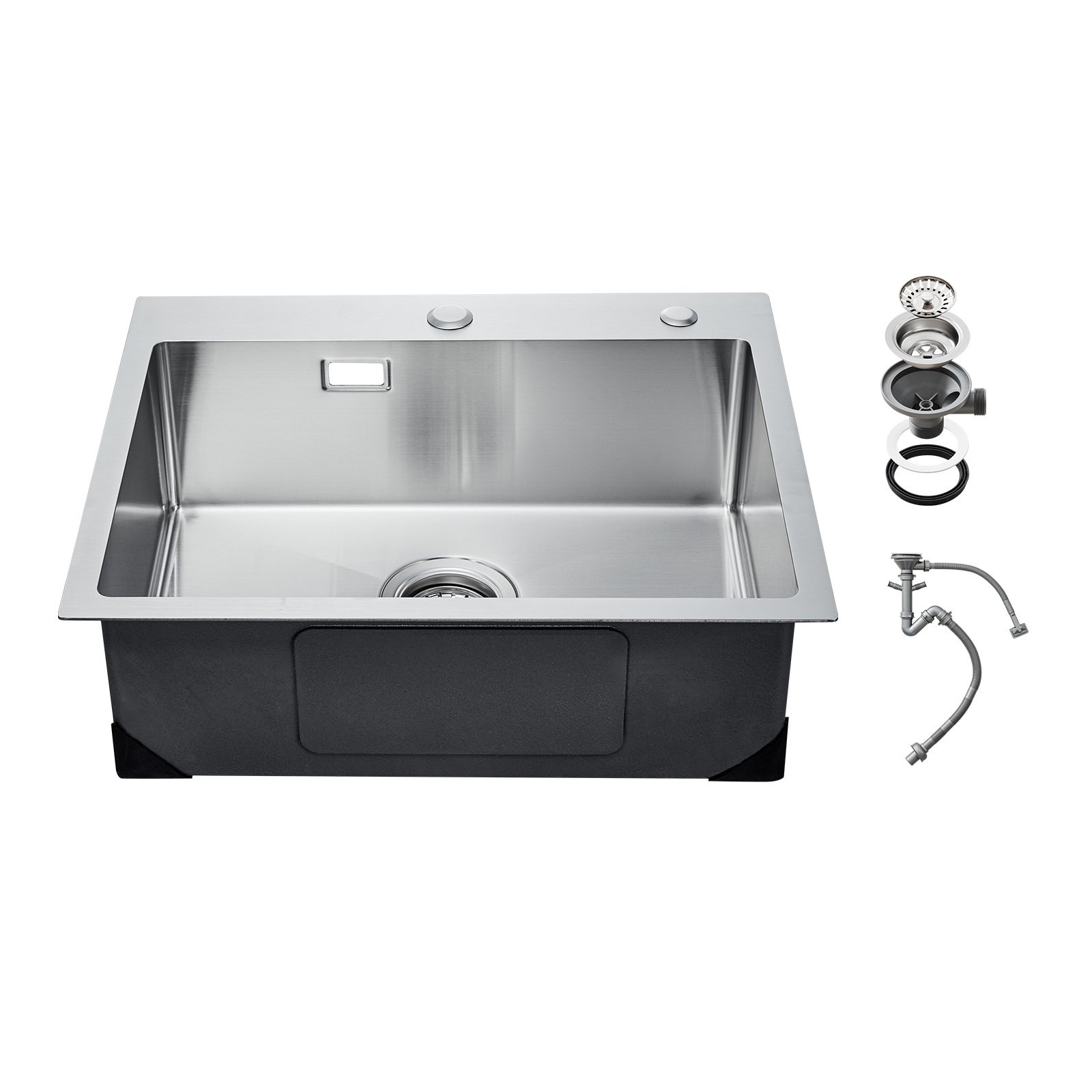 Zlew gastronomiczny basen zlewozmywak gospodarczy 68 x 45 cm stal