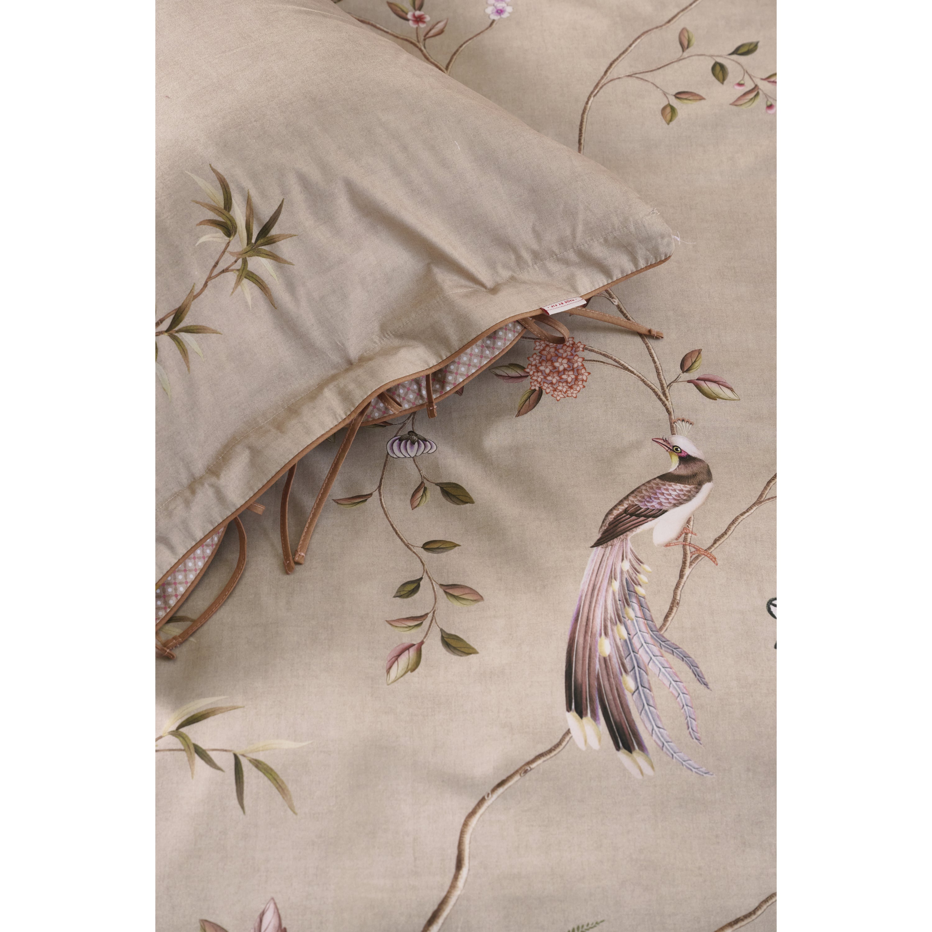 Pip Studio Bamboo Blossom Dekbedovertrek 200 x 200/220 cm - Khaki