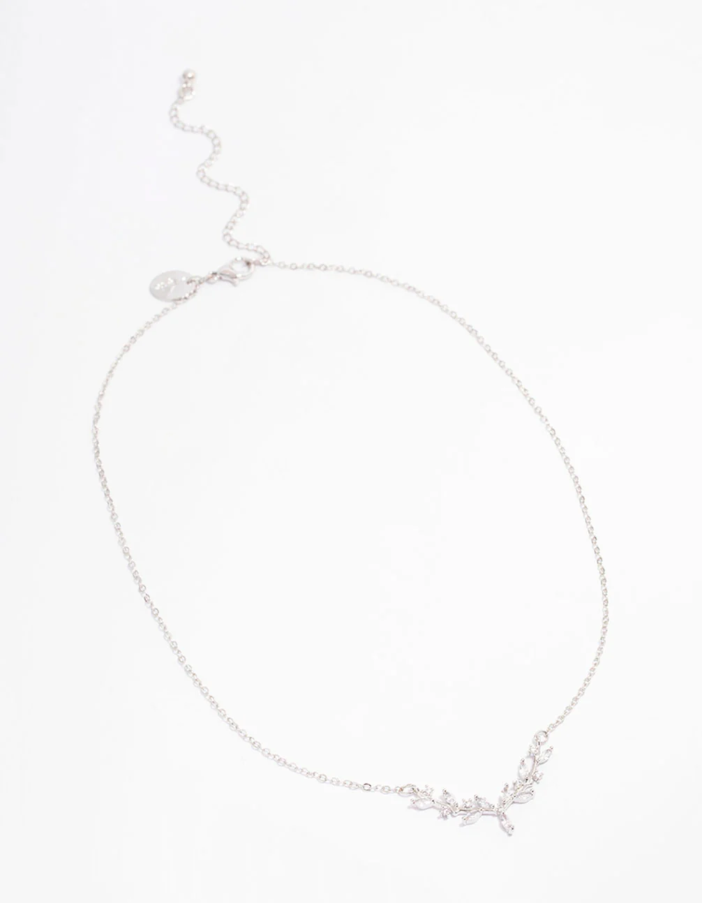 Silver Dainty Leafy Vine Necklace
