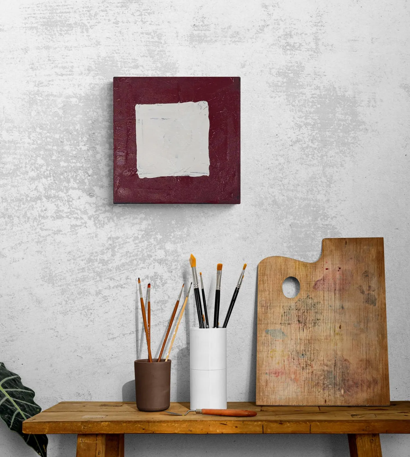Sealed Over Abstract Painting | Textured Contemporary Wall Art, Acrylic Canvas