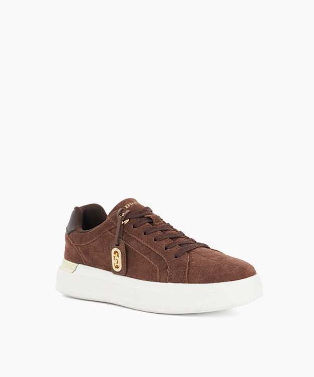 Ekino Brown - Charm Detail Lace Up Trainers