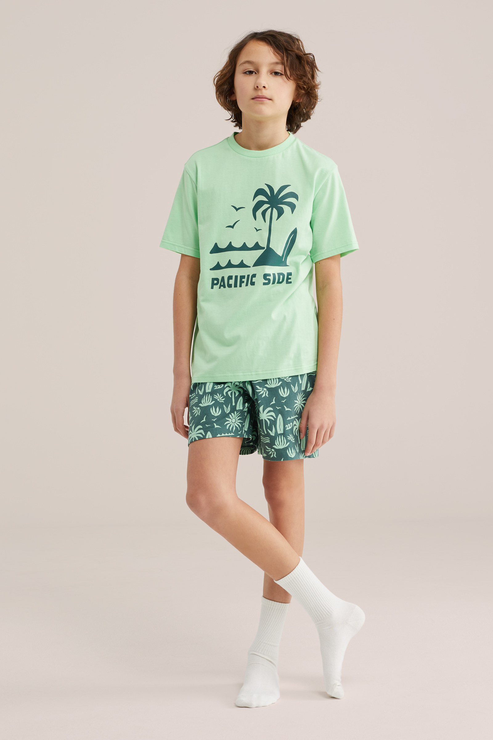 Jongens pyjama met print