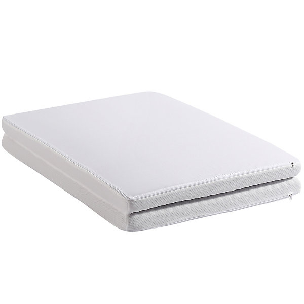 Matelas 140x200 cm - Matelas Pliable Ergonomique avec Mousse 23D et Tissu Nid d'Abeille, Compressé - Blanc