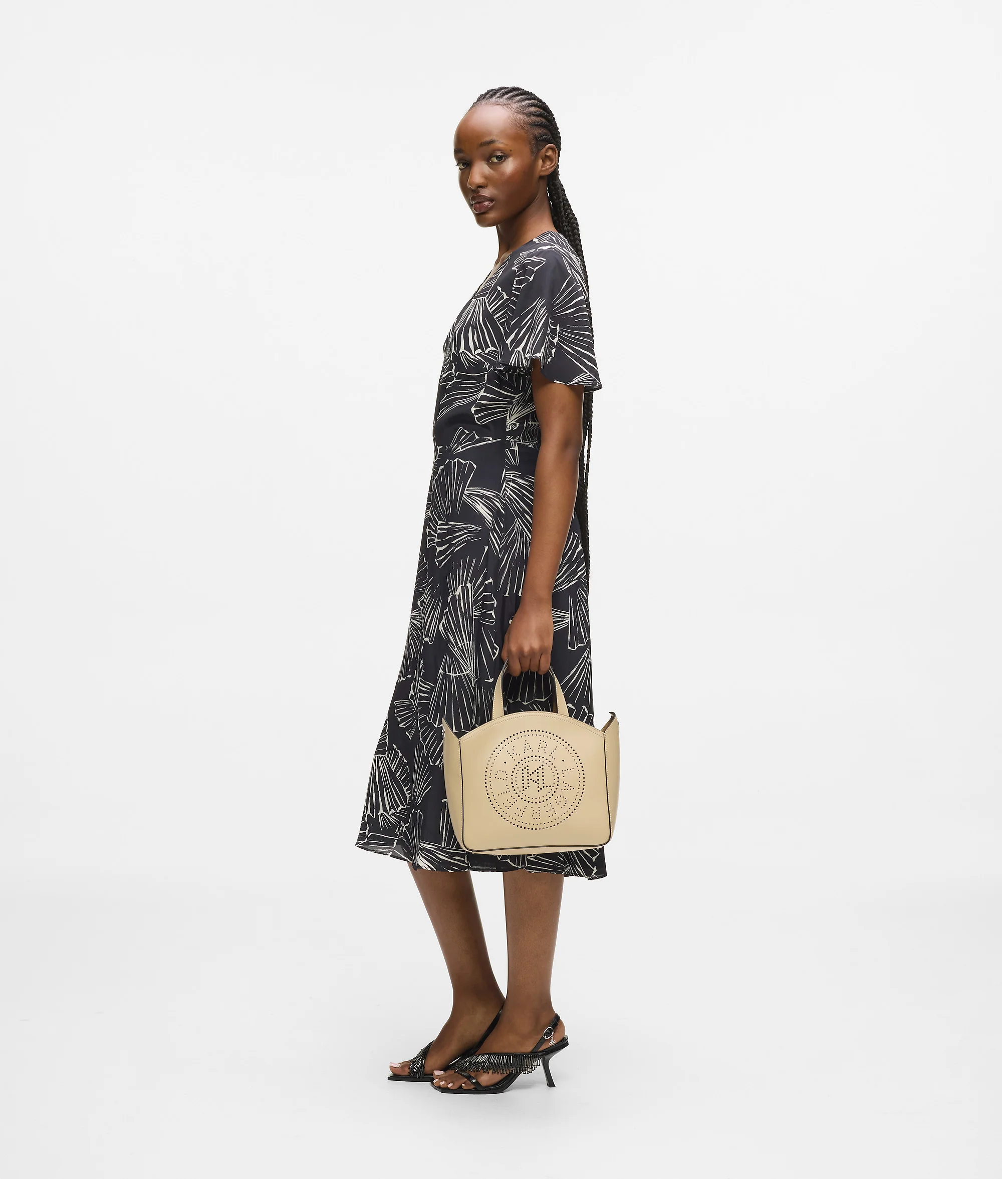 Petit sac cabas perforé K/Circle