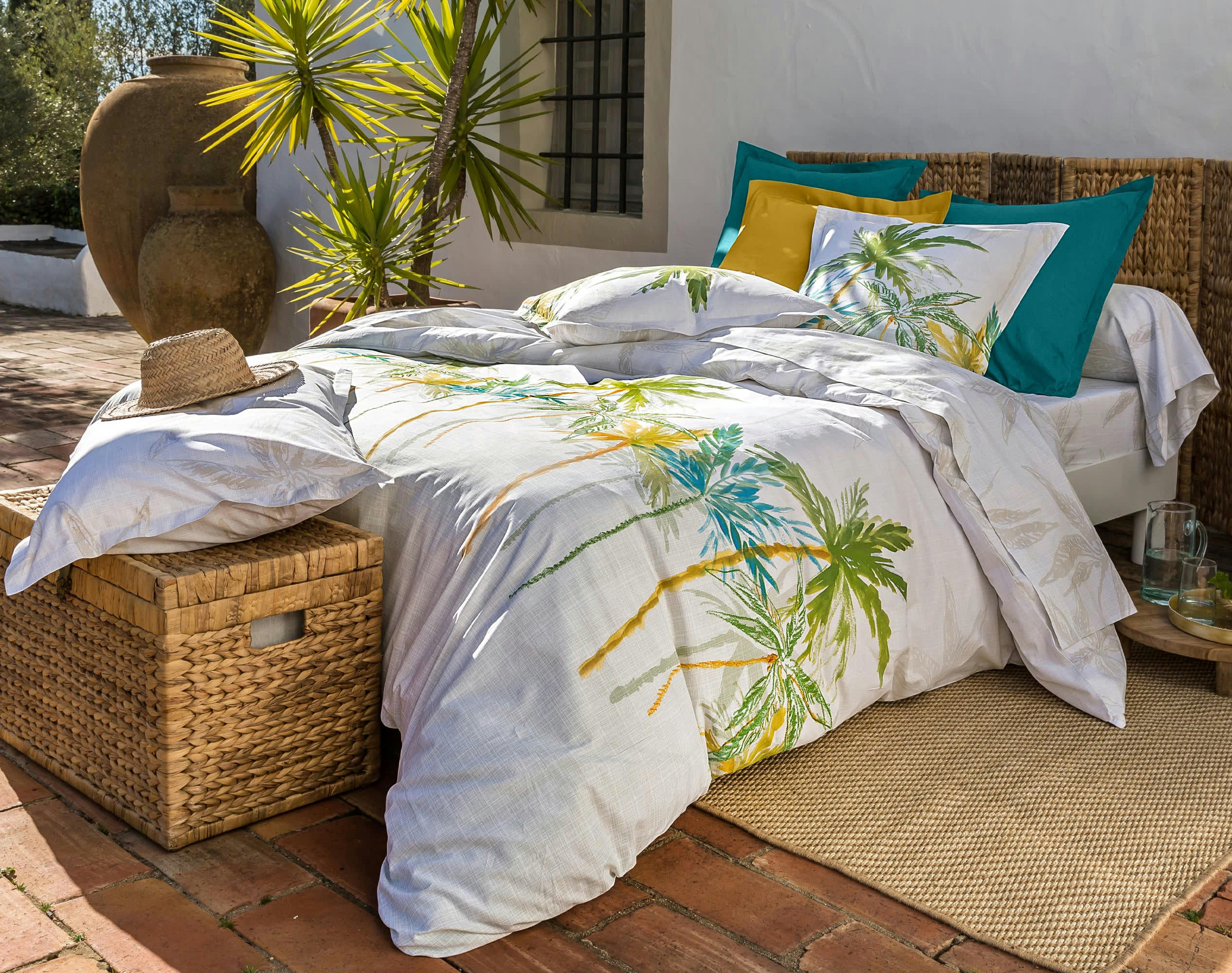 OCHO RIOS - Housse de couette 200x200 en coton beige