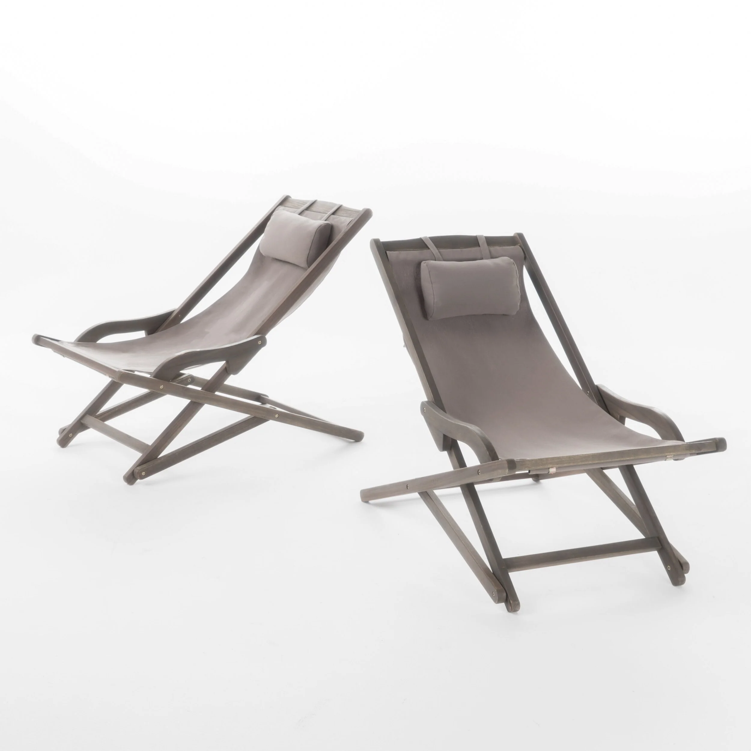 Modern Outdoor Patio Lounge Chair 2 Set, High Comfort for Patios, Balconies & Gardens