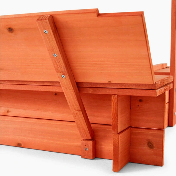 Sandkasten, 110 x 110 x 110, holzfarben