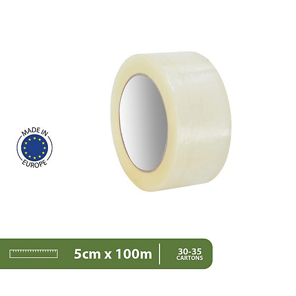 Pack and Move - Lot 6 Rouleaux Ruban Adhésif Transparent Pour Emballage Et Déménagement - 100 M - Qualité Premium