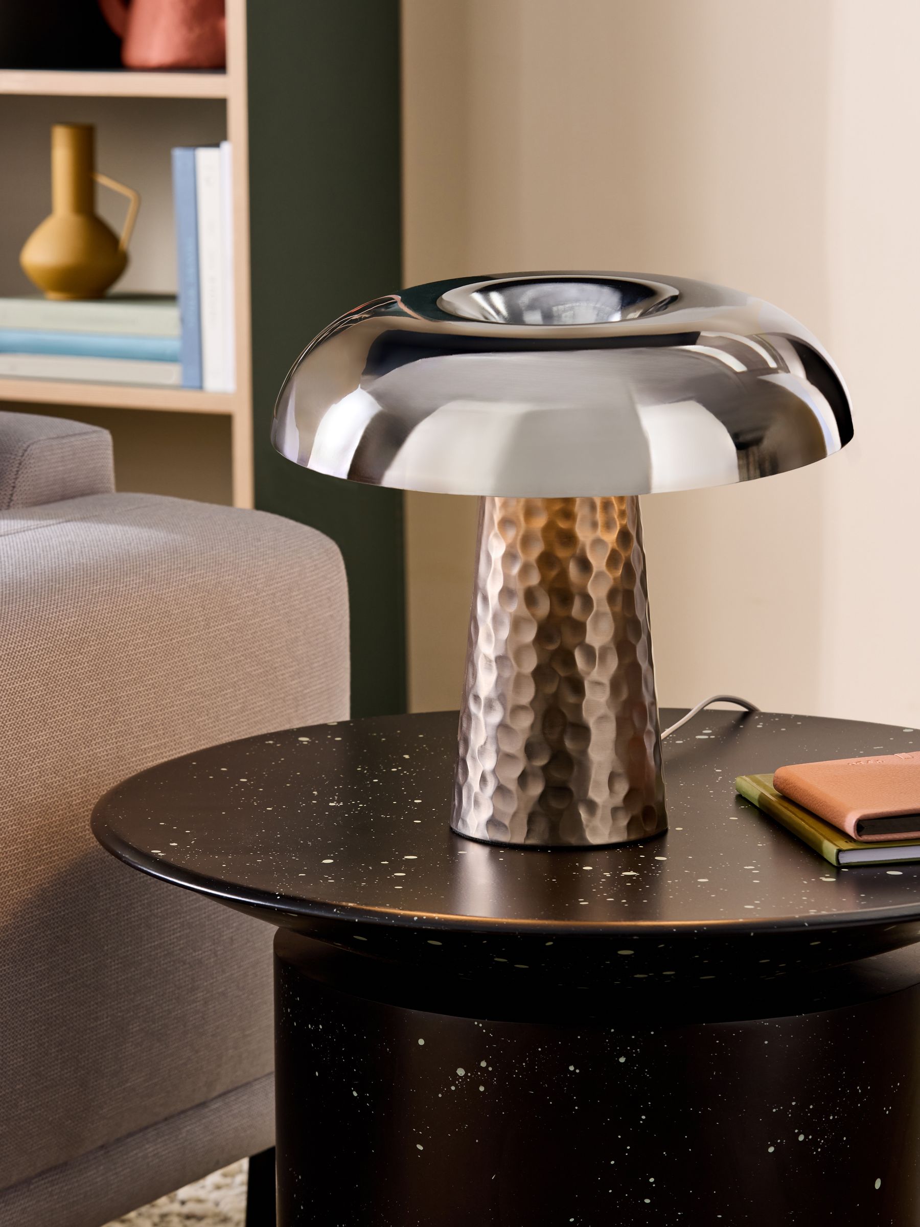 Deja Table Lamp in Chrome