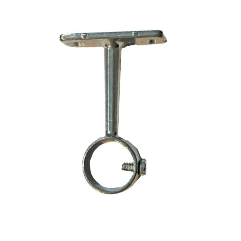 PENDERIE - 1 Support oeil alu pour penderie ø20 L 80 mm - Nickel