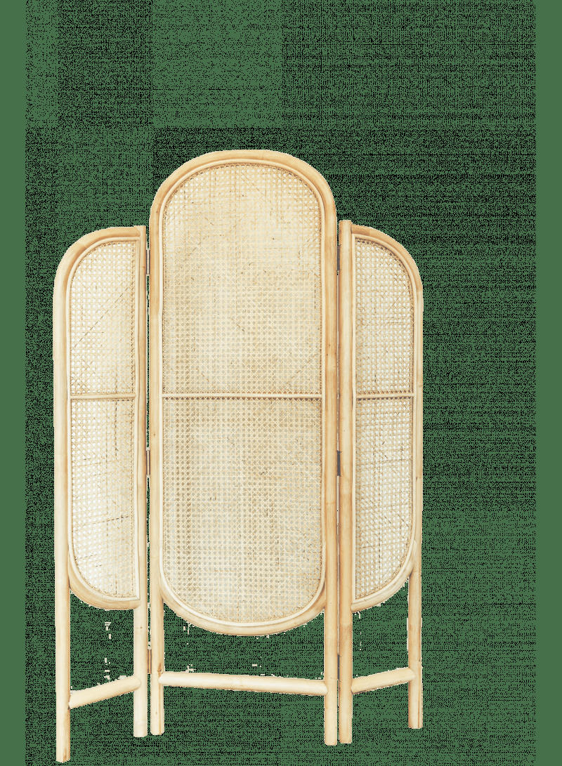 JACK - Paravent triptyque en cannage naturel