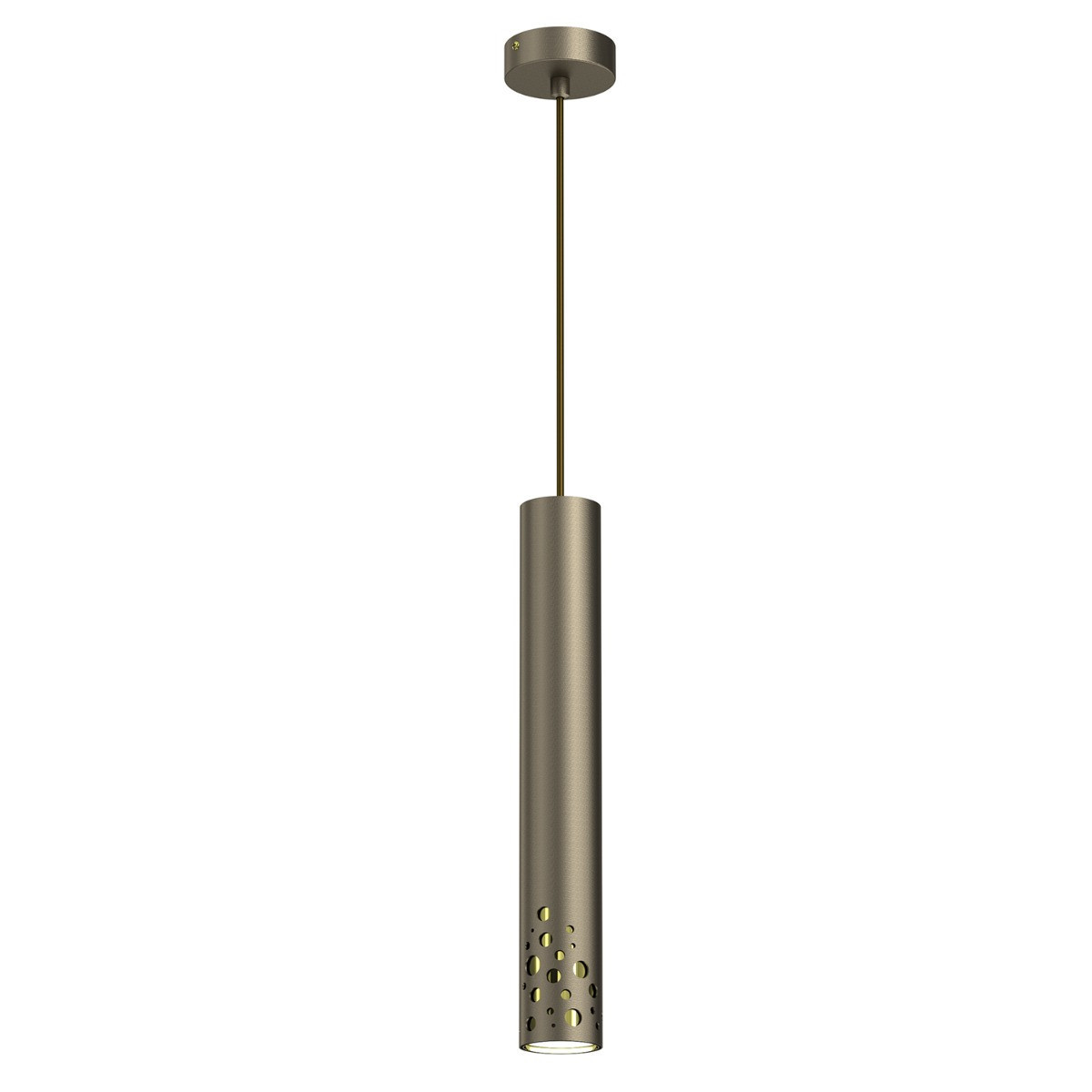 Lampa wisząca tytanowe złoto-złoty połysk Altro Buble 1xGU10x8W Luminex