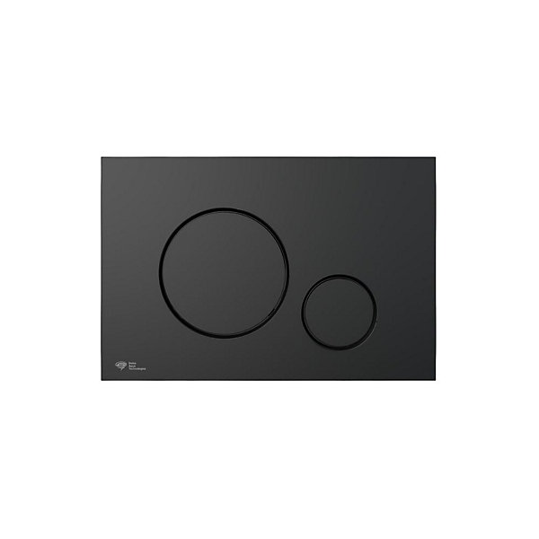 Pack WC bâti-support léger 112 cm ECO 2L Swiss Aqua Technologies   WC suspendu Ceramia   plaque noir mat (STECE14WT02-FR)